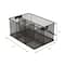 Mind Reader Black Mesh Storage Basket Organizer